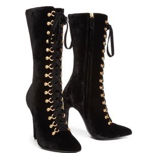 Brand New Alice + Olivia Darcie Velvet Boots